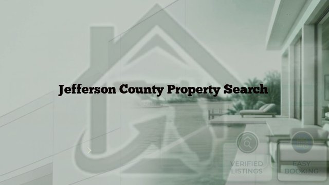 Jefferson County Property Search